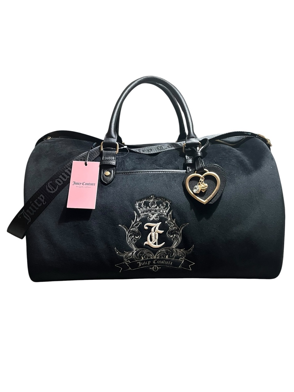 Juicy Couture Velour Duffel Travel Bag